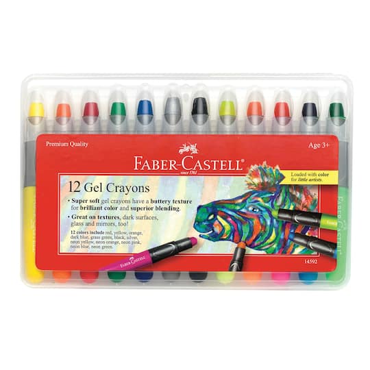 Faber-Castell&#xAE; 12 Color Gel Crayon Set